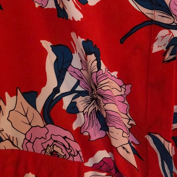 Red Floral Romper - Picture 5 of 5